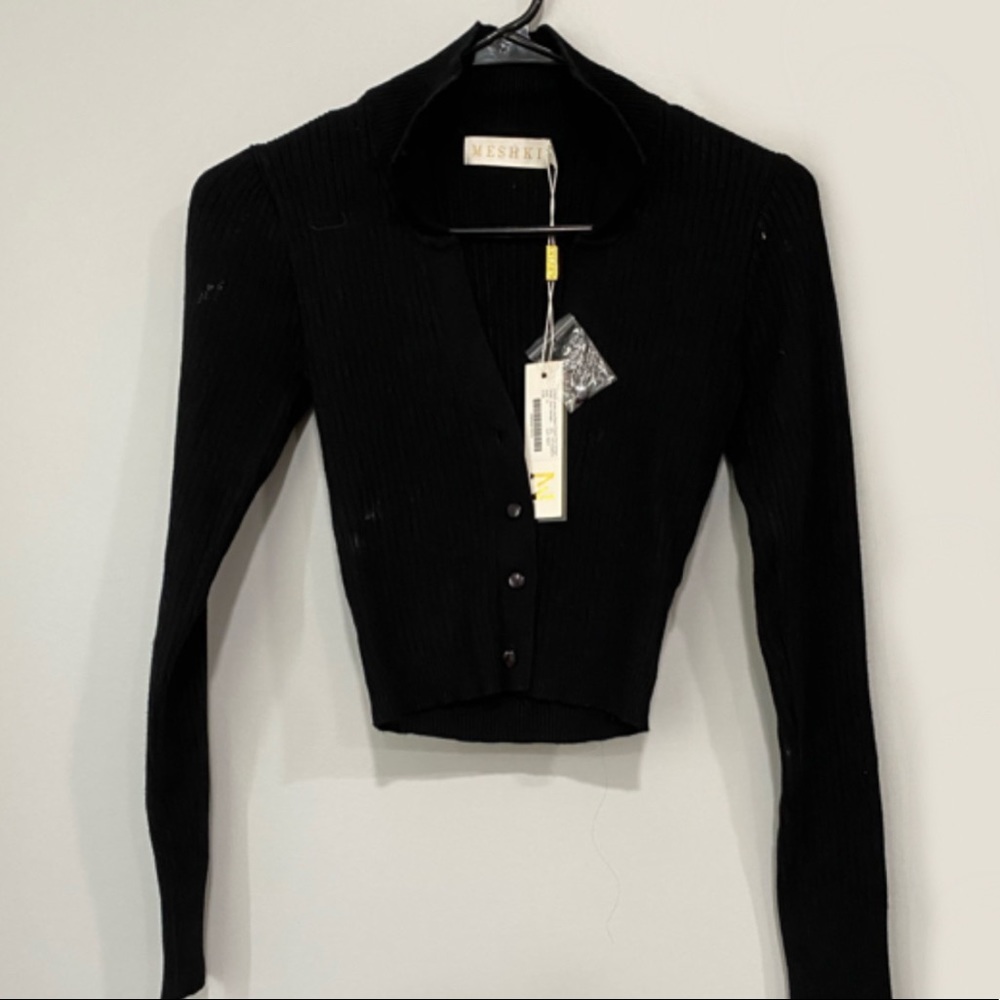 Meshki Black Cardigan